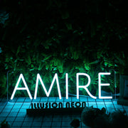 Amire Blue Neon Sign