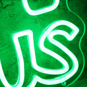 Among Us SUS Green Neon Sign