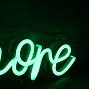 Amore Green Neon Sign