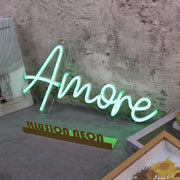 Amore Green Neon Sign