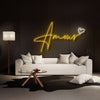 Amour With Heart Neon Sign