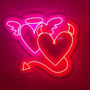 Angel and Devil Neon Sign