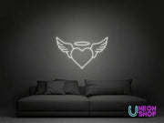 Angel Heart Neon Sign