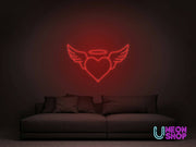 Angel Heart Neon Sign