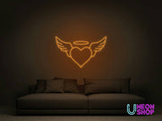 Angel Heart Neon Sign