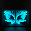 Angel Wings Infinity Mirror Neon Sign