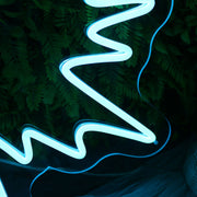 Angle Wing Blue Neon Sign