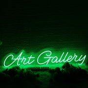 Art Gallery Green Neon Sign