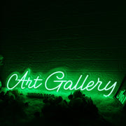 Art Gallery Green Neon Sign