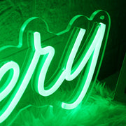 Art Gallery Green Neon Sign