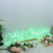 Art Gallery Green Neon Sign