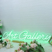 Art Gallery Green Neon Sign