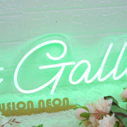 Art Gallery Green Neon Sign