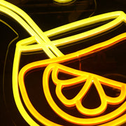 Aperol Spritz Cocktails Neon Sign