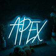 Apex Blue Neon Sign