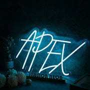 Apex Blue Neon Sign