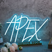 Apex Blue Neon Sign