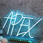 Apex Blue Neon Sign