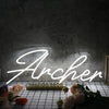 Archer White Neon Sign