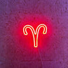 Aries Zodiac Neon Sign