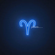 Aries Zodiac Neon Sign