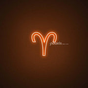 Aries Zodiac Neon Sign