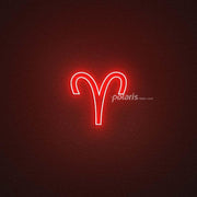 Aries Zodiac Neon Sign