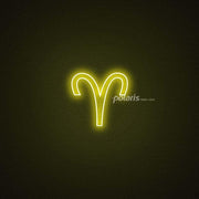 Aries Zodiac Neon Sign