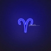 Aries Zodiac Neon Sign