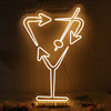 Arrow Cocktails Yellow Neon Sign