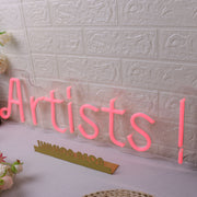 Artists Red Neon Sign