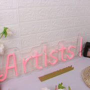 Artists Red Neon Sign