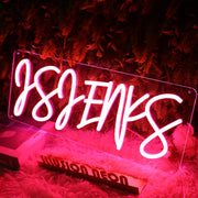 Asaenks Red Neon Sign