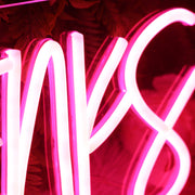 Asaenks Red Neon Sign