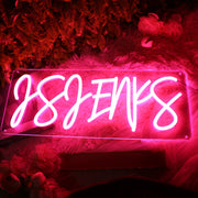 Asaenks Red Neon Sign