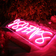 Asaenks Red Neon Sign