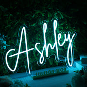 Ashley Blue LED Neon Sign