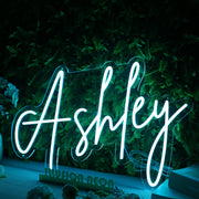 Ashley Blue LED Neon Sign