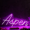 Aspen Purple Neon Sign