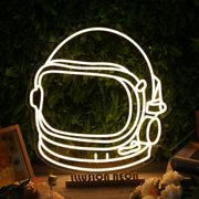 Astronaut Helmet Custom Neon Sign