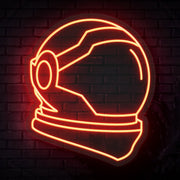 Astronaut Helmet Neon Sign