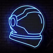 Astronaut Helmet Neon Sign