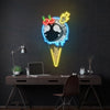 Astronaut Ice Cream Led Uv Neon Sign Coffee Wall Decor Ice Cream Sign