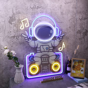 Astronaut Sitting On The Radio Custom Neon Sign