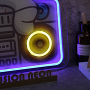 Astronaut Sitting On The Radio Custom Neon Sign