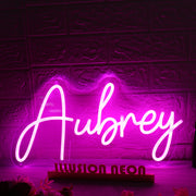 Aubrey Pink Neon Sign