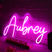 Aubrey Pink Neon Sign