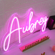 Aubrey Pink Neon Sign