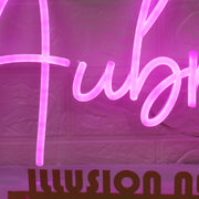 Aubrey Pink Neon Sign