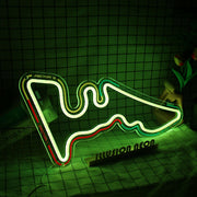 Austin City Map Neon Sign